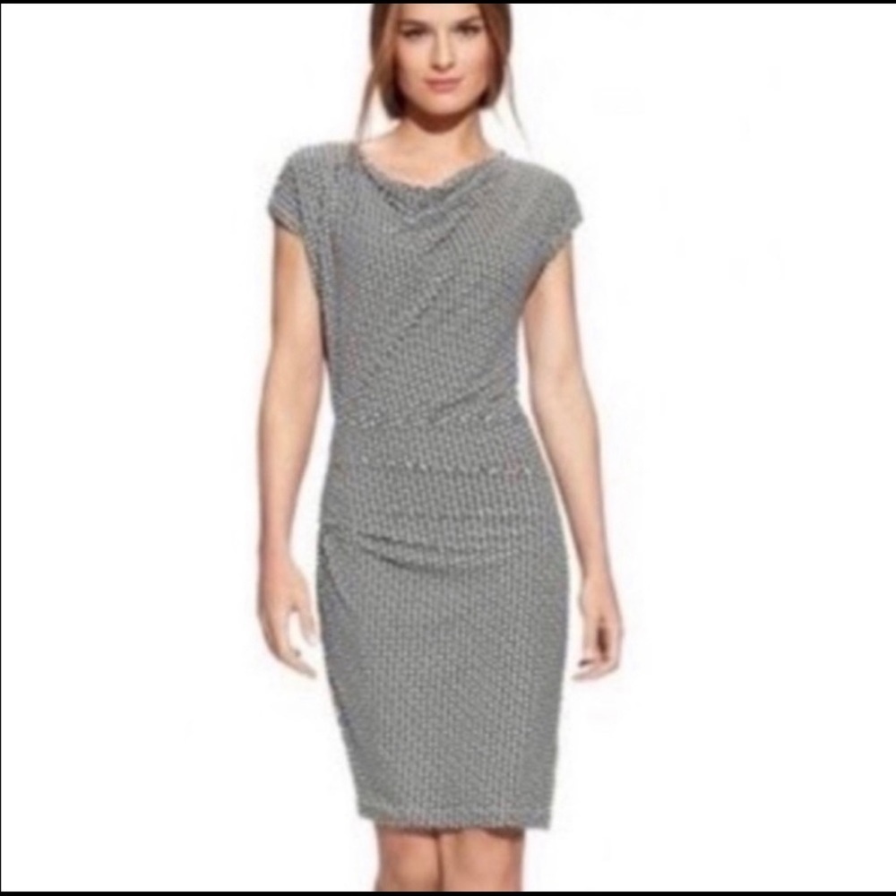 CABI•Monroe Graphic Side-rouched Casual Dress